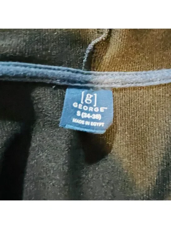 George Mens Hoodie Jacket S 34-36 Navy Blue Cotton Blend Zip-Up - Picture 4 of 7